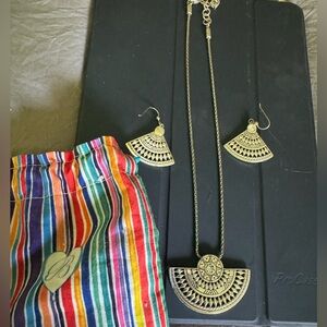 Brighton necklace and earrings